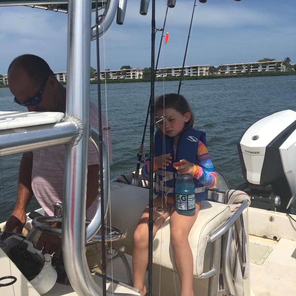 Angler fishing at unknown location