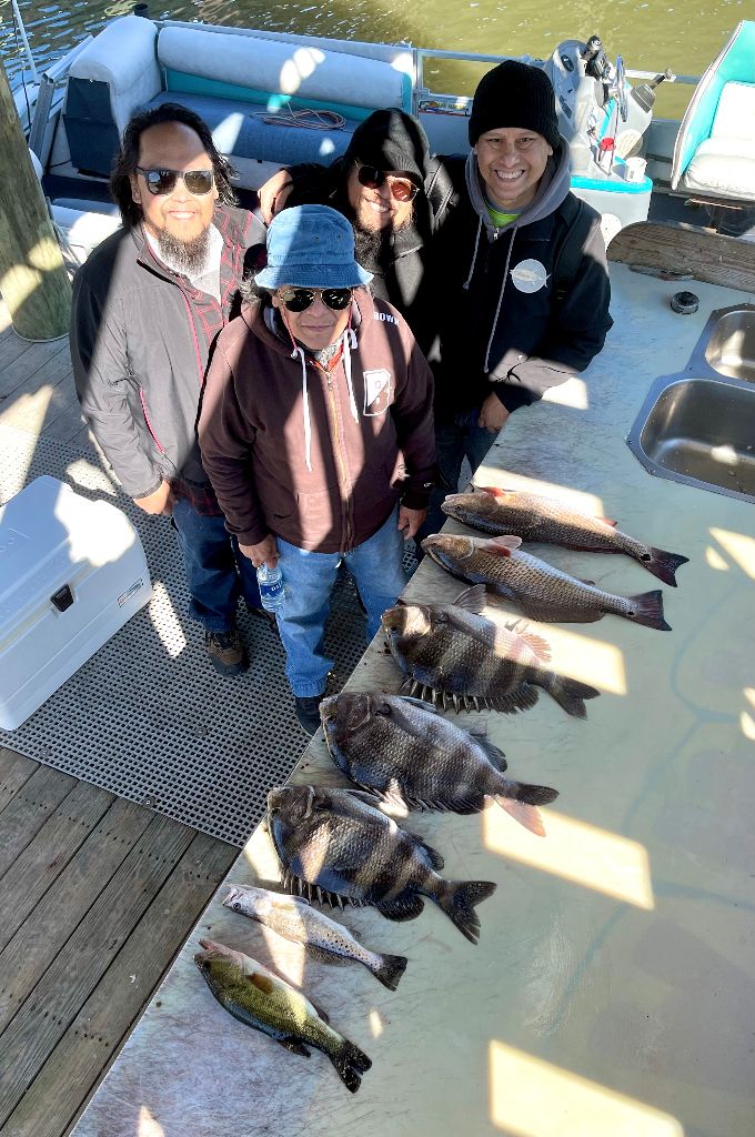 4 fish caught on fishing trip