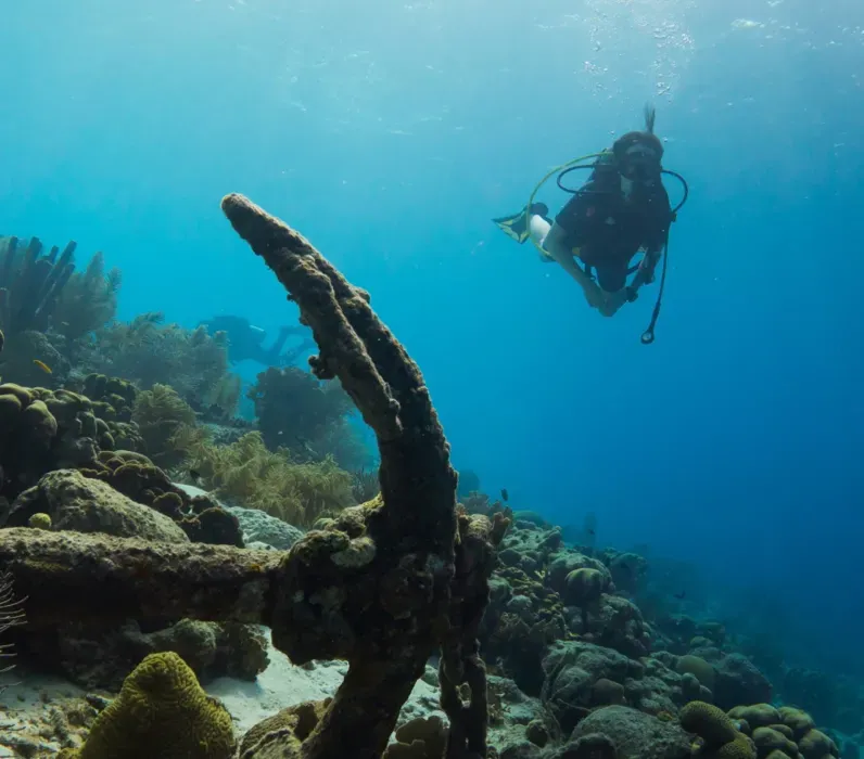 Fishing at a scenic location