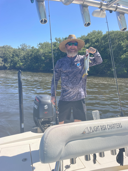 Enjoying a peaceful day on the water.