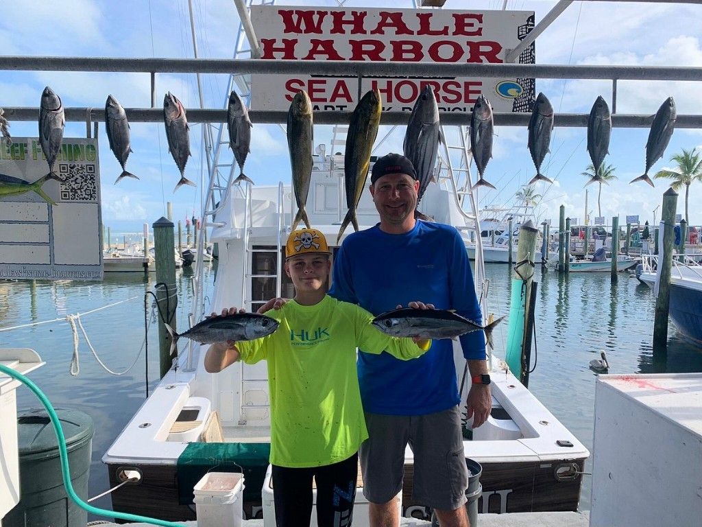 9 fish caught during a fishing trip