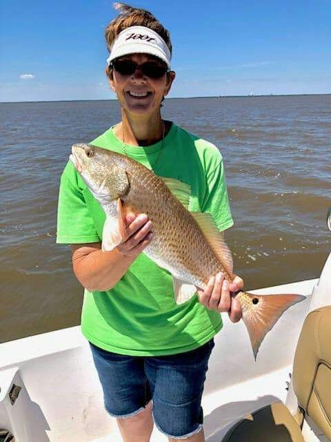 Angler fishing in unknown location