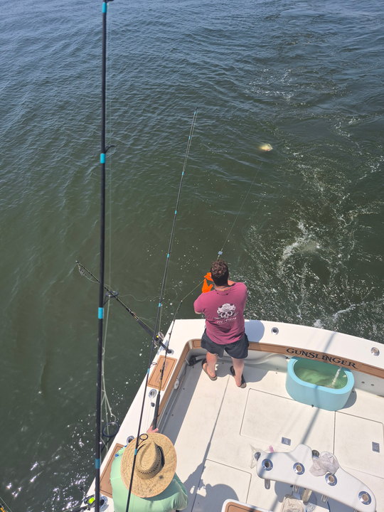 Reeled in a good one on this fine day out on the water.