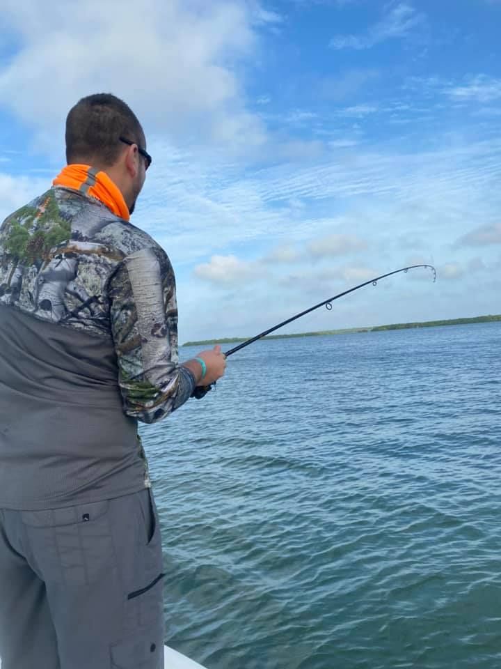 Fishing at an unknown location