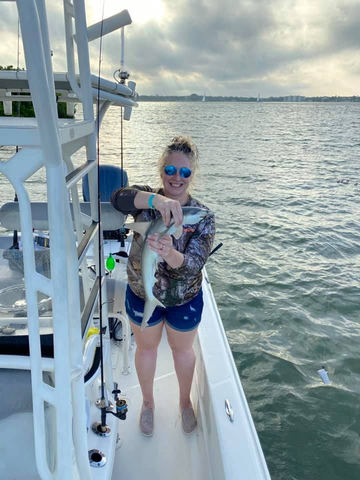 Angler fishing in unknown location