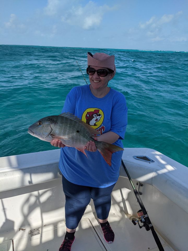 Mutton Snapper caught while fishing