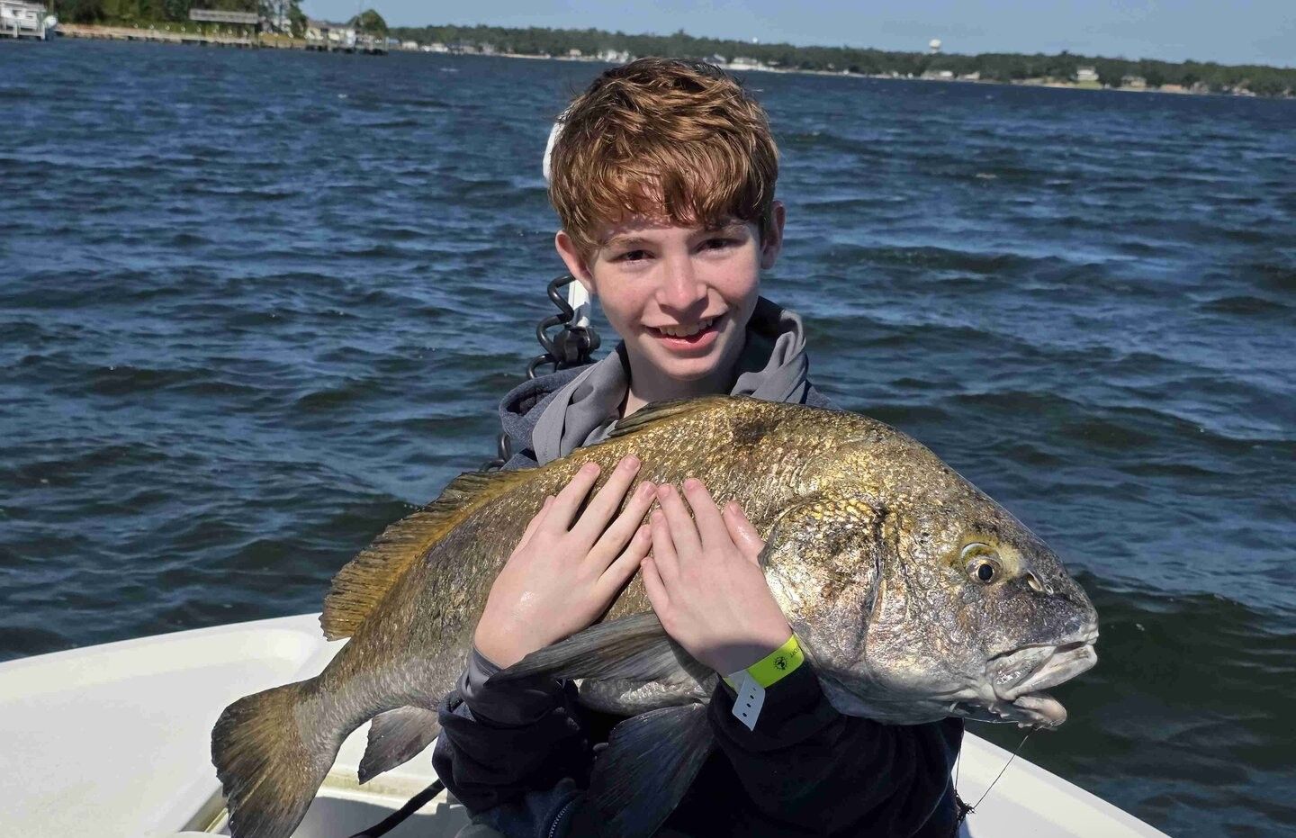 Black Drum fish caught while fishing
