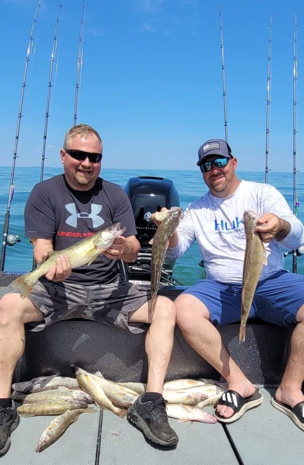 Successful fishing trip with 3 fish caught