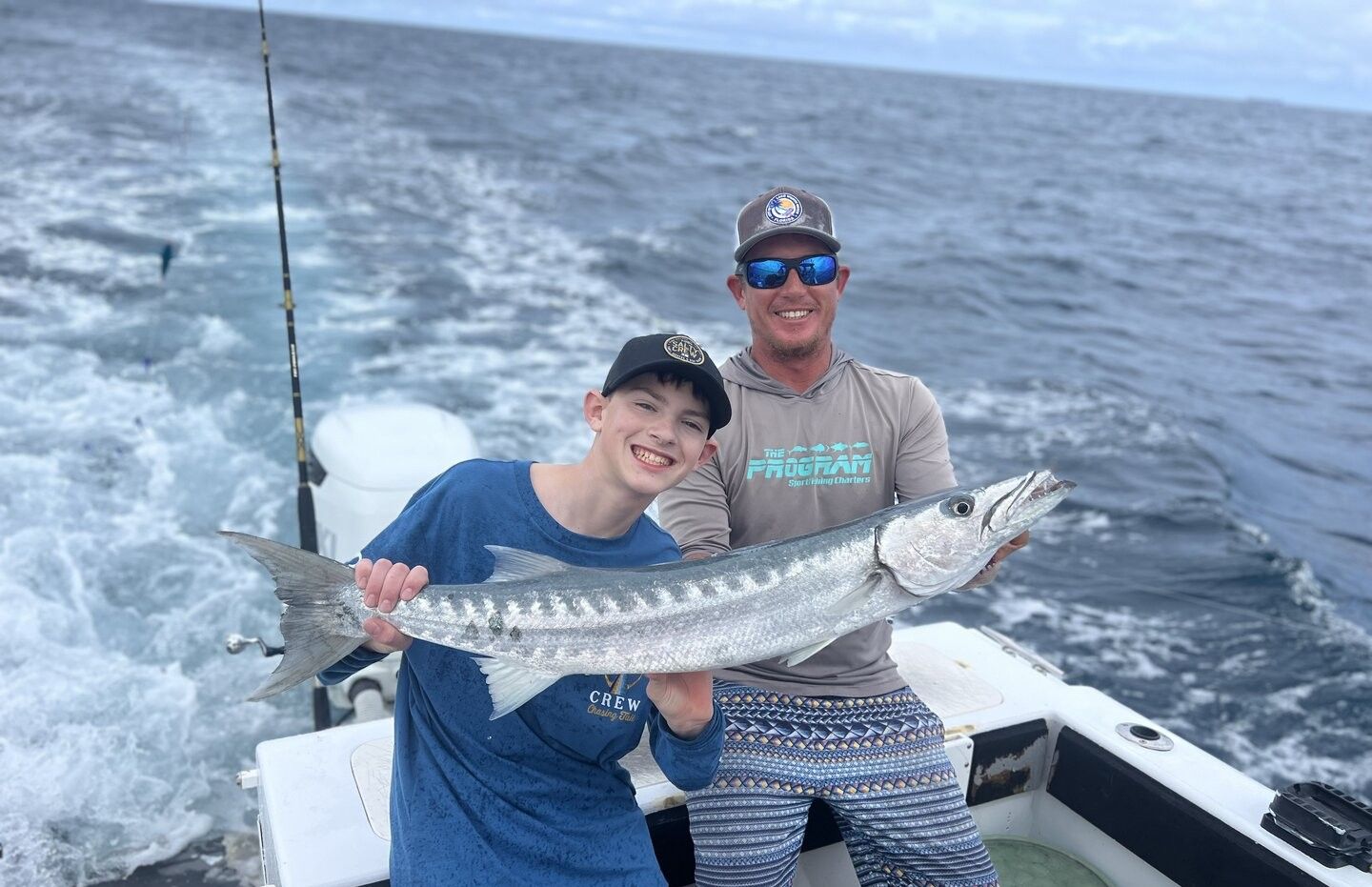 Great barracuda caught during offshore fishing trip
