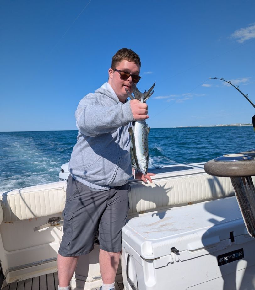 Spanish mackerel caught during offshore fishing trip