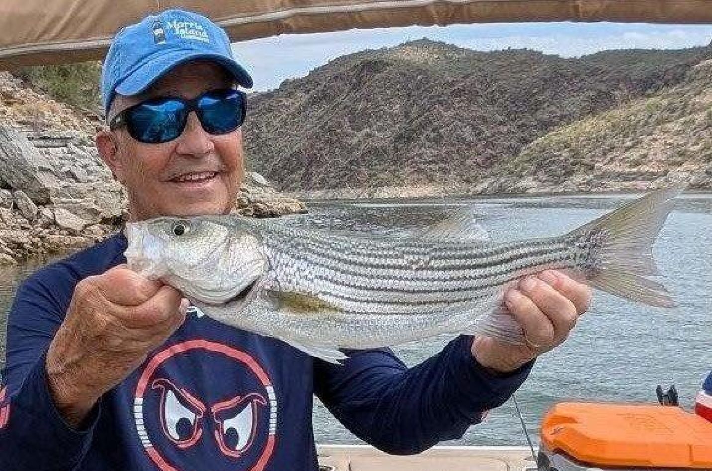 Striped bass caught while fishing