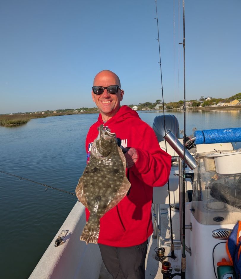 Summer flounder caught while fishing
