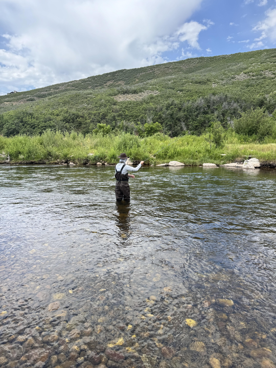 Casting lines under shifting skies in Provo!