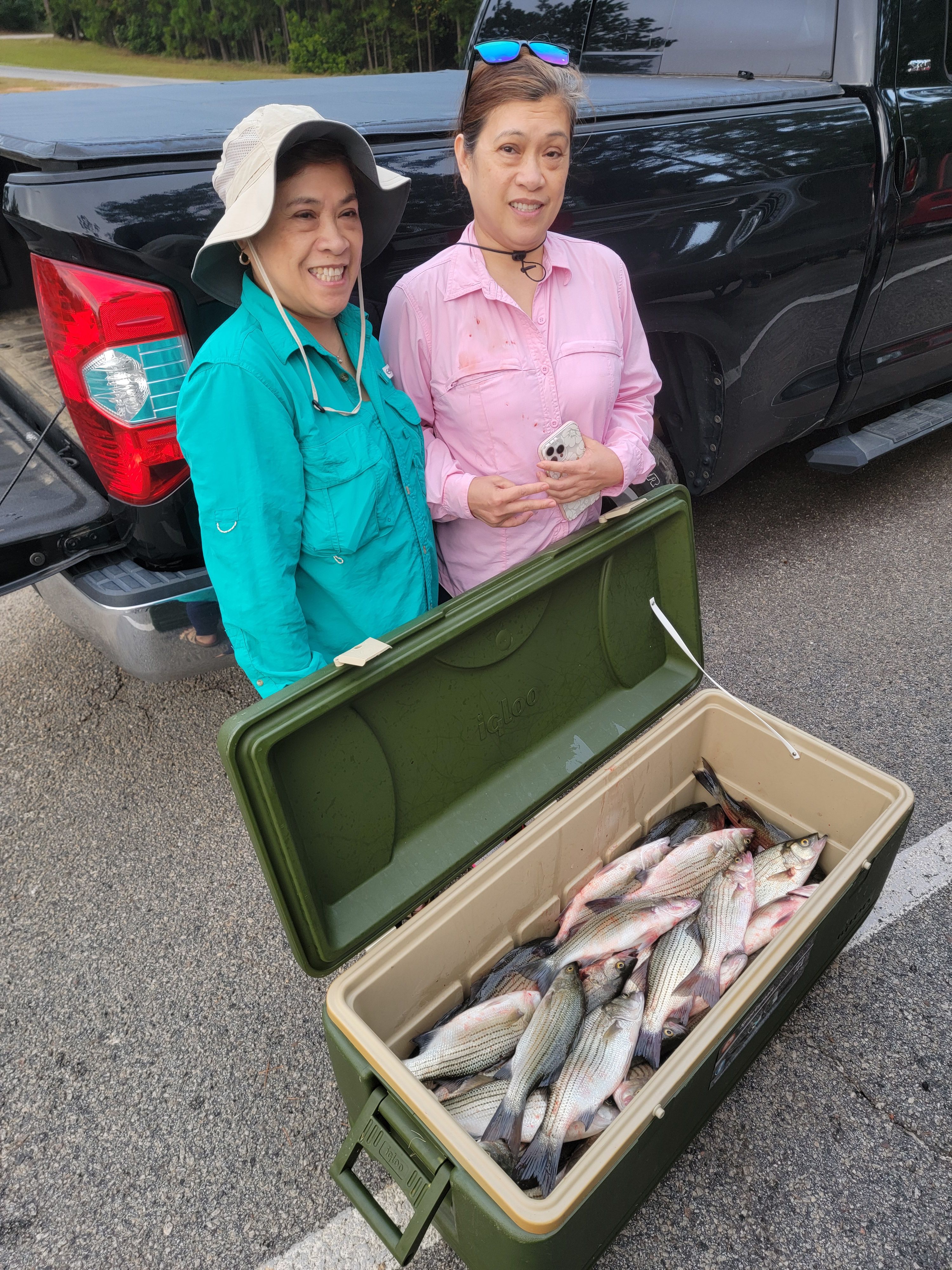 Anglers enjoying a fishing trip