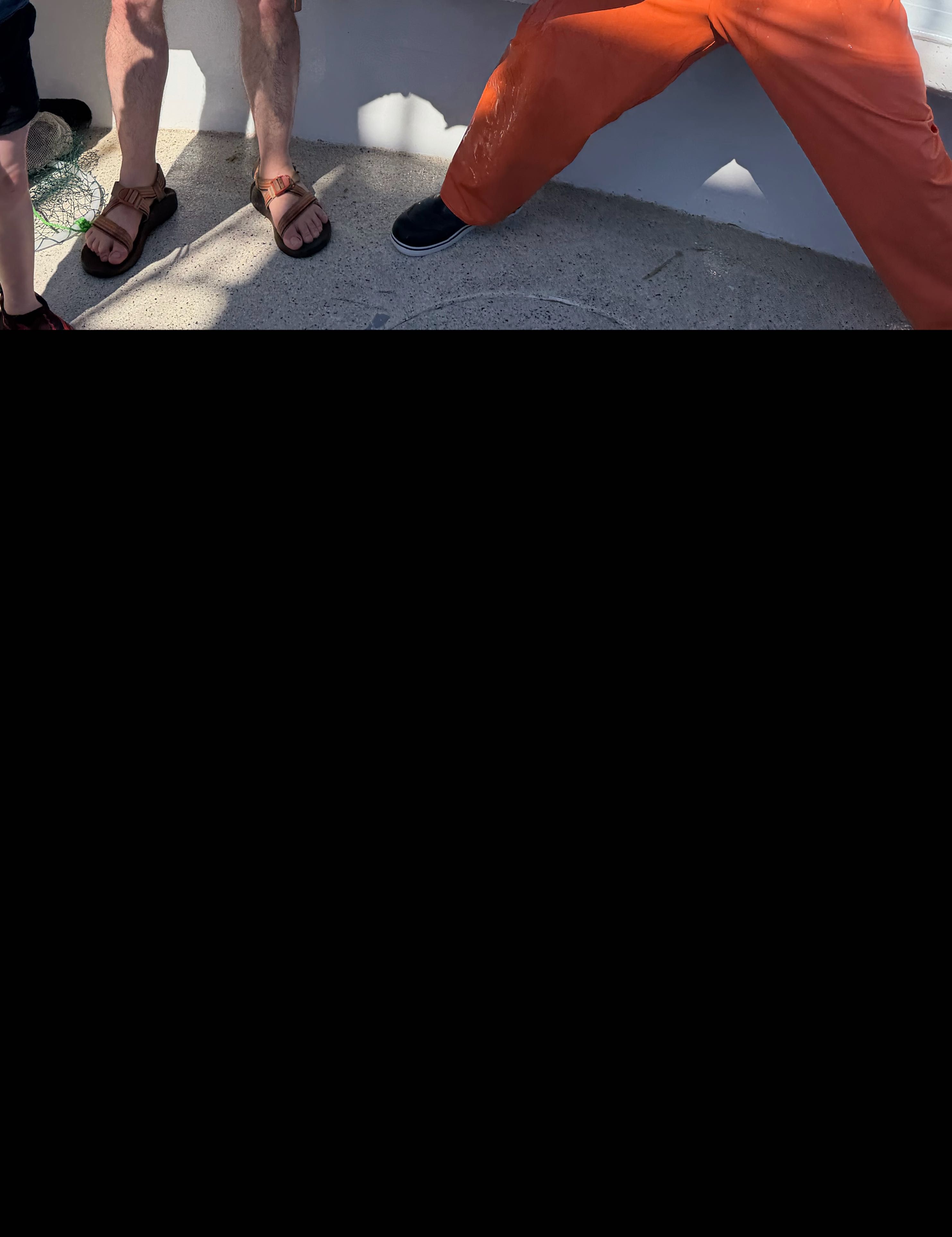 A fishing trip at an unknown location