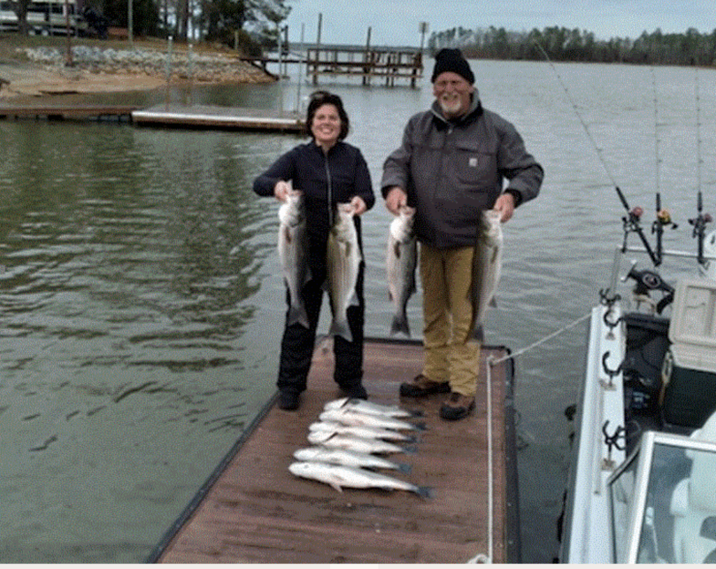 4 big fish caught while fishing