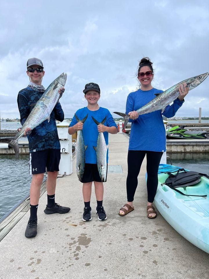 4 king mackerel, 26-inch catch from fishing