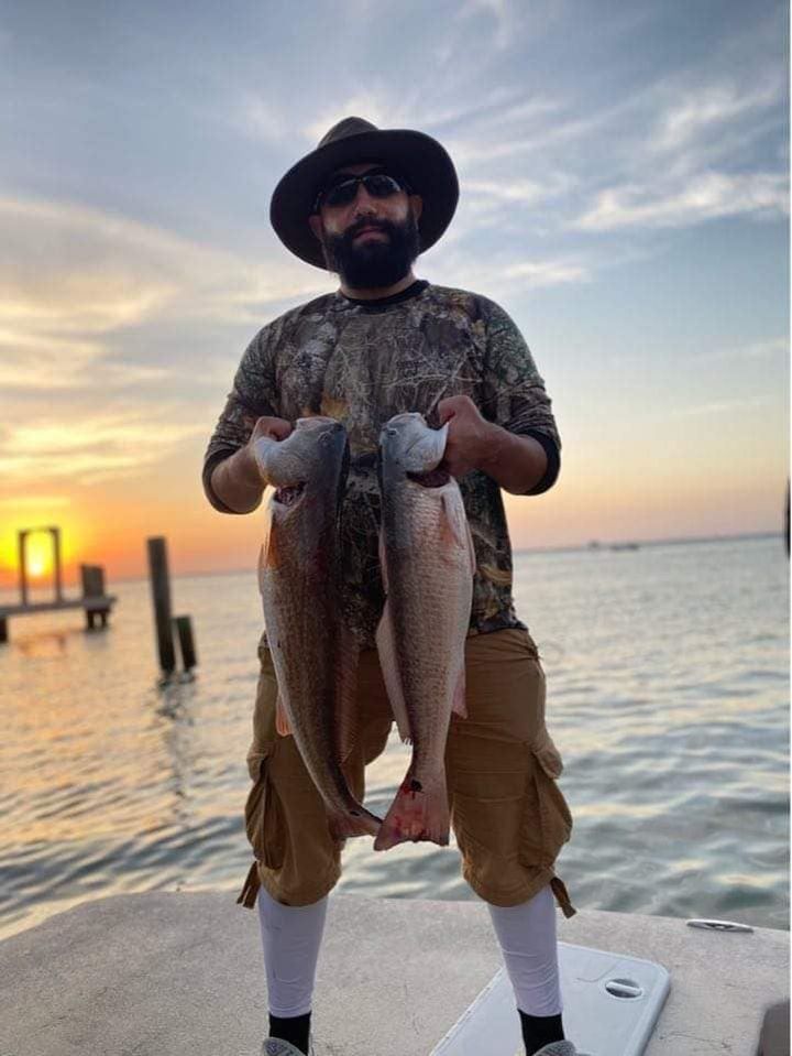 Two fish caught while fishing