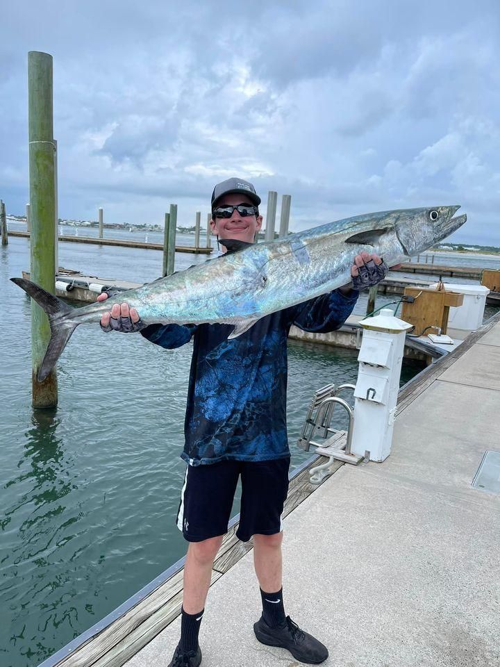 King Mackerel, a big fish caught on a fishing trip