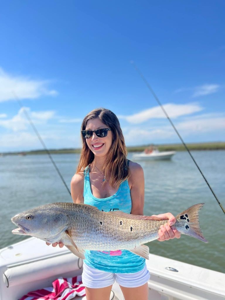 Redfish caught while fishing