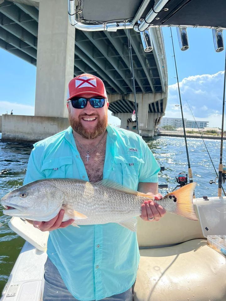 Redfish caught while fishing