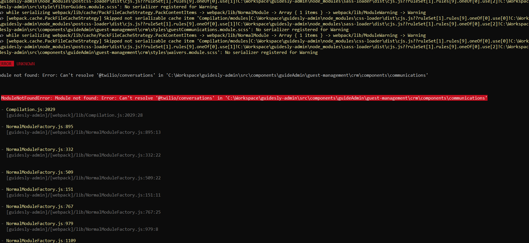 Fishing at unknown location