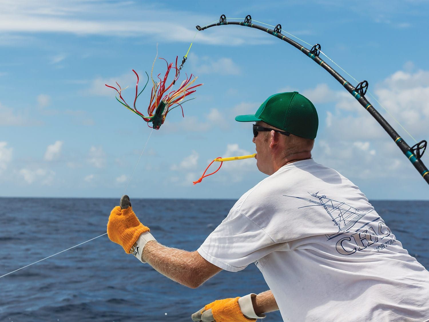 Angler fishing in unknown location