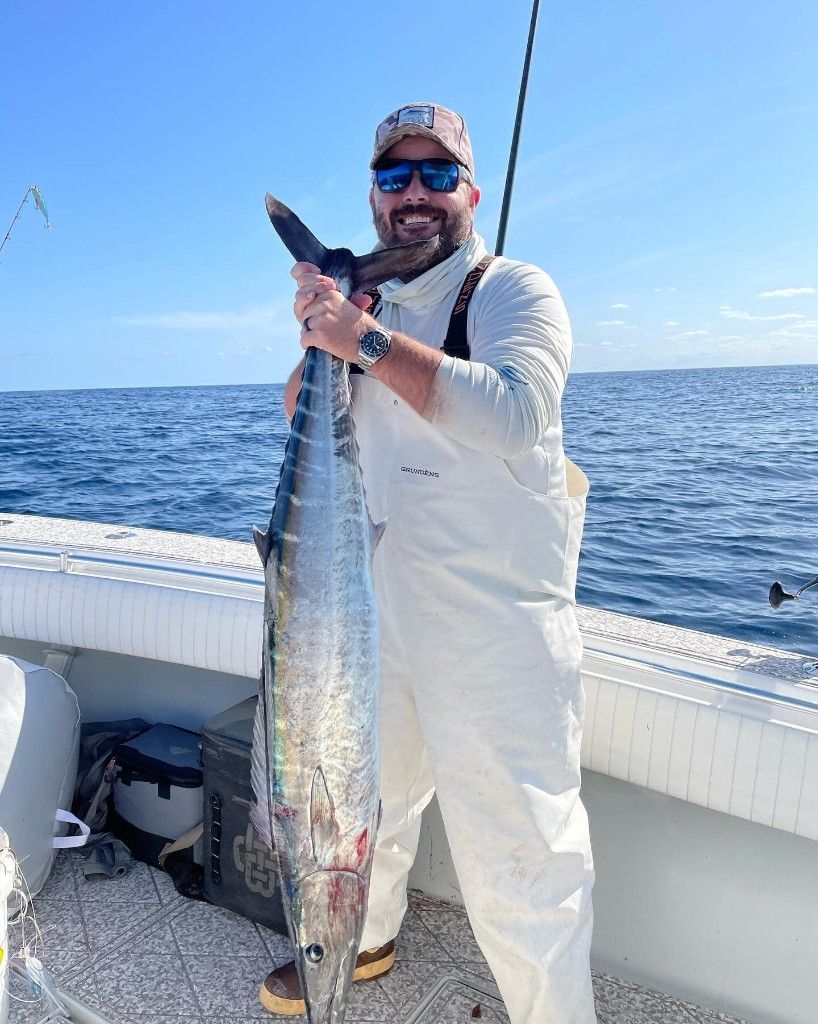 Majestic King Mackerel caught by fisherman