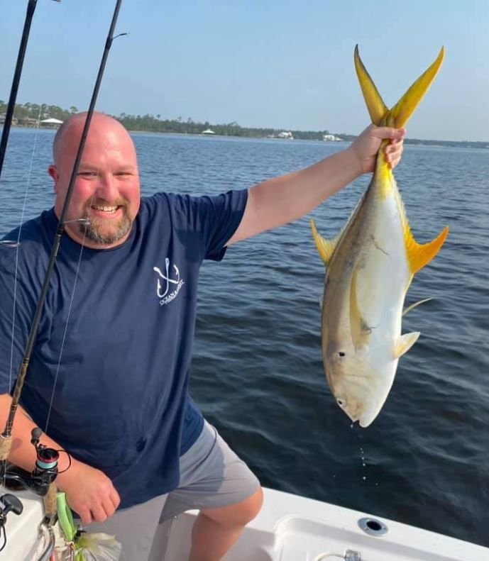 A fisherman's catch of one fish with an unknown location