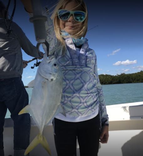 Lone fisherman in action, fishing at unknown location