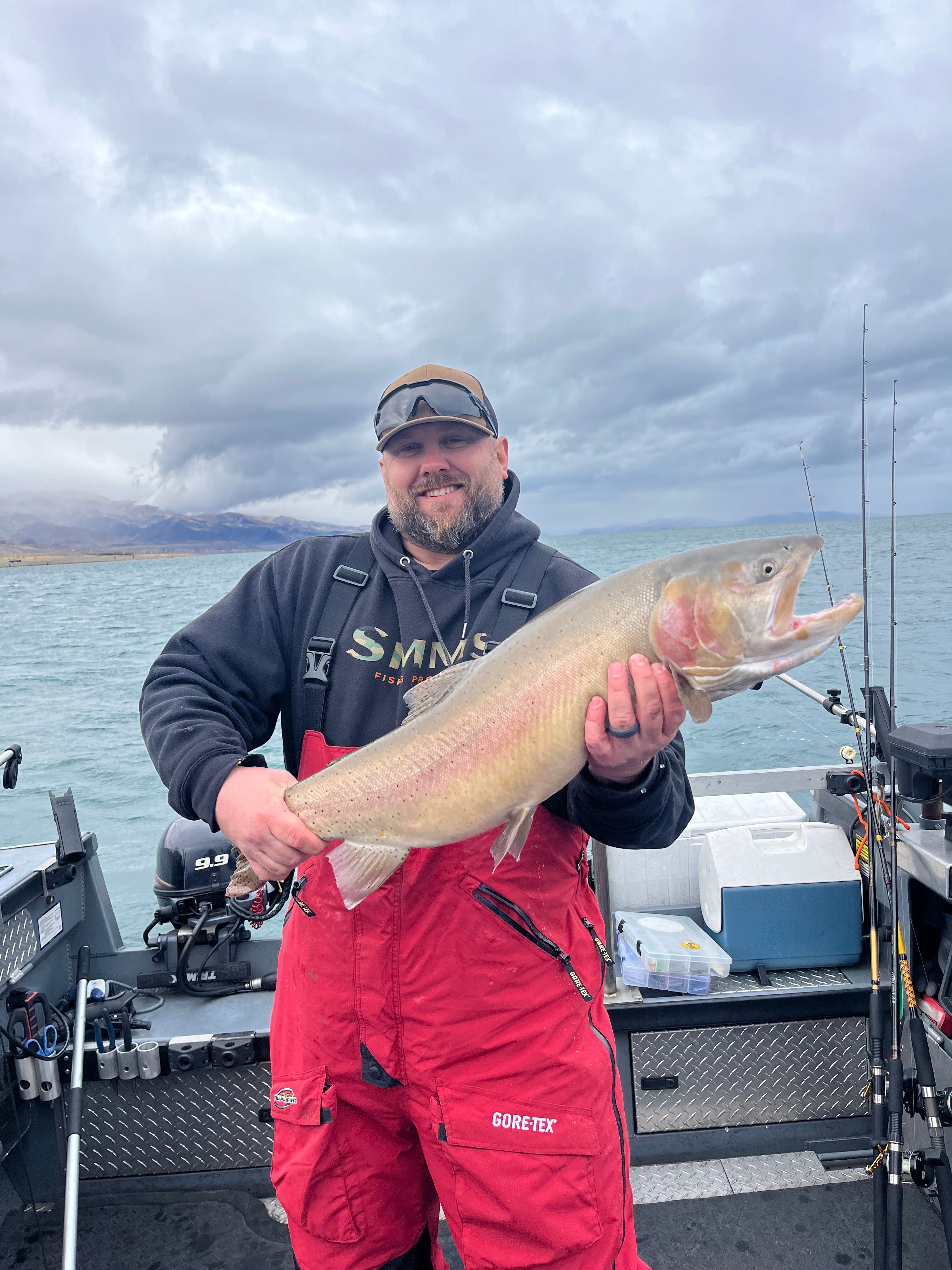 Person fishing in an unknown location