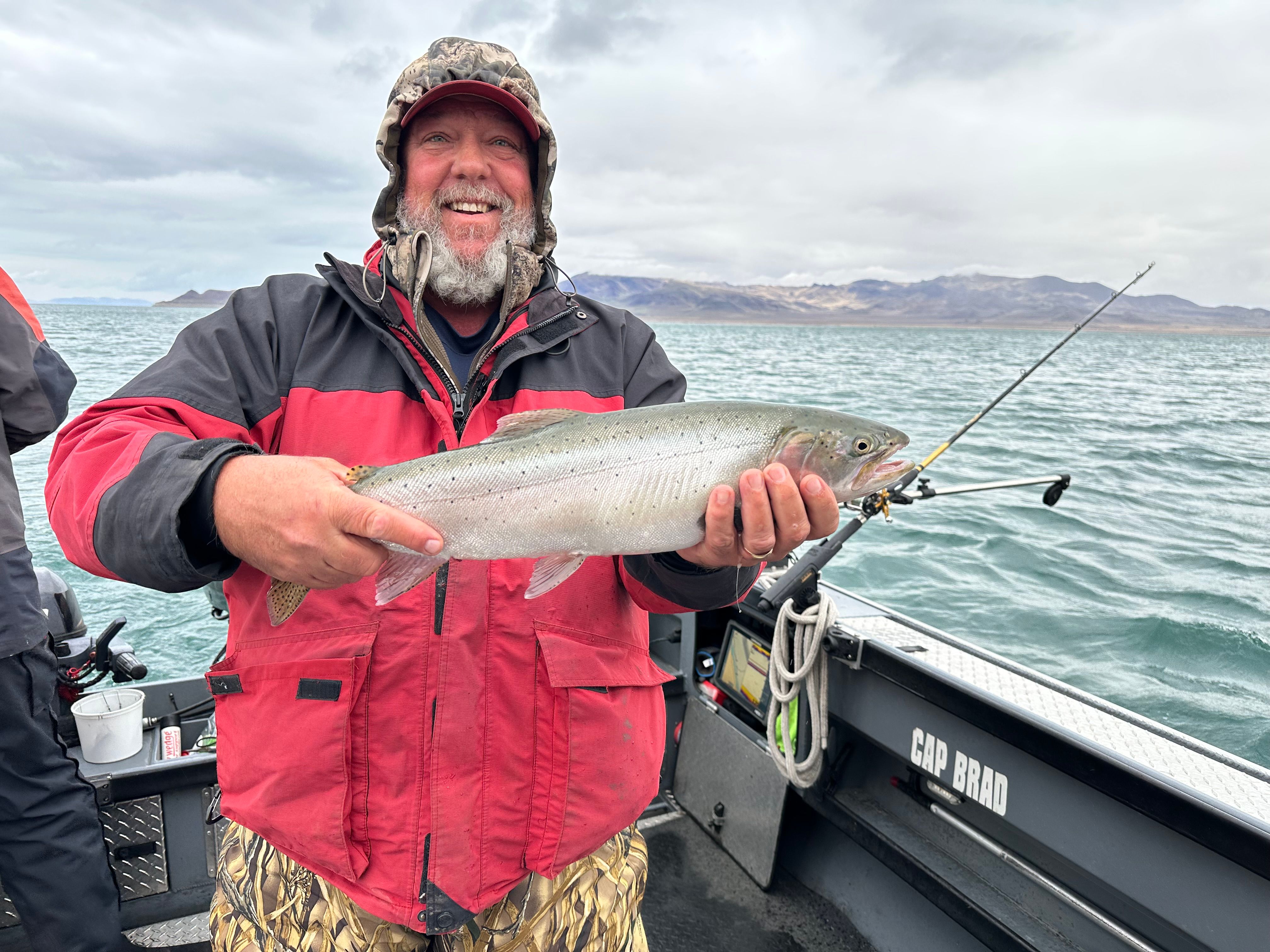 Angler fishing in unknown location