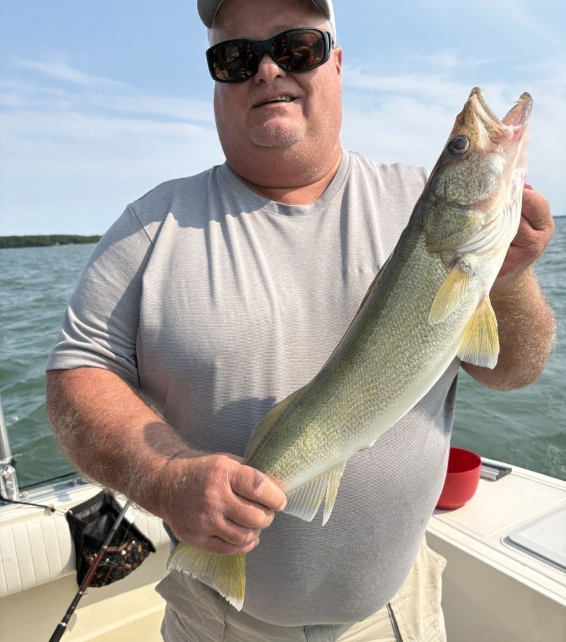 Lone angler fishing in unknown location