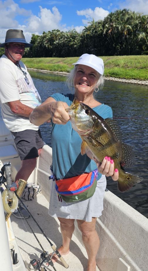 Two anglers fishing in an unknown location