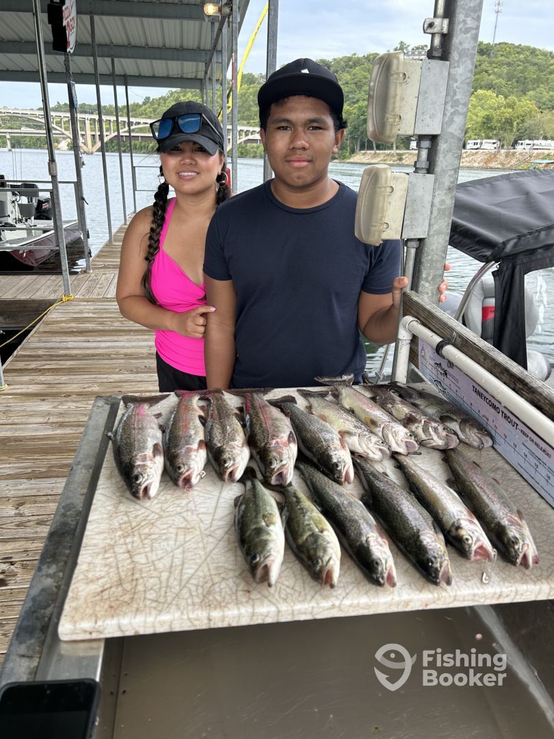 7 fish caught while fishing in an unknown location