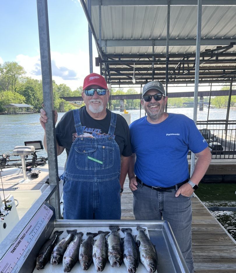 Successful fishing trip with 6 fish caught