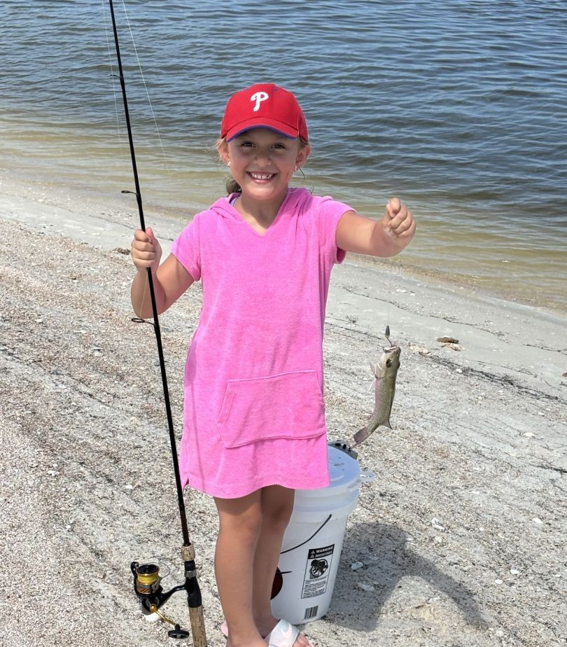 Lone angler fishing in unknown location