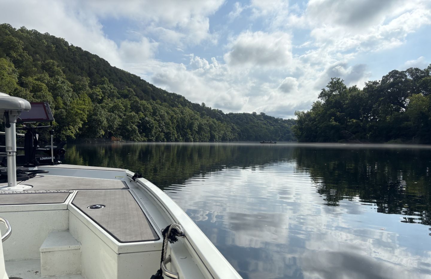 Fishing at an unknown location