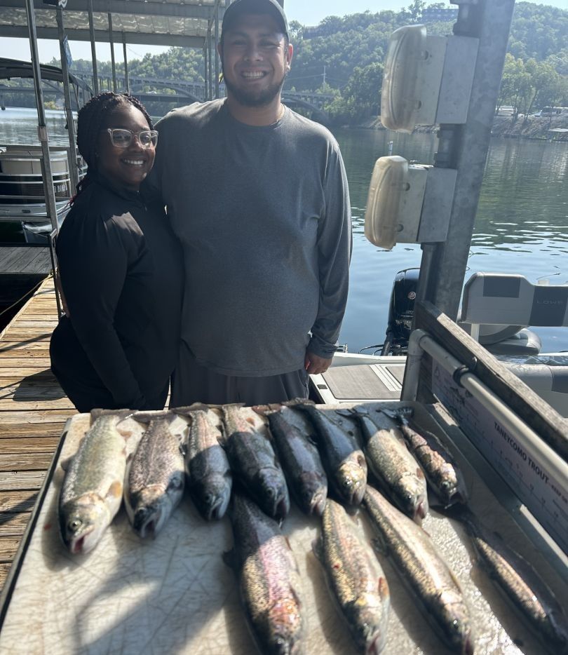 Anglers fishing on the water