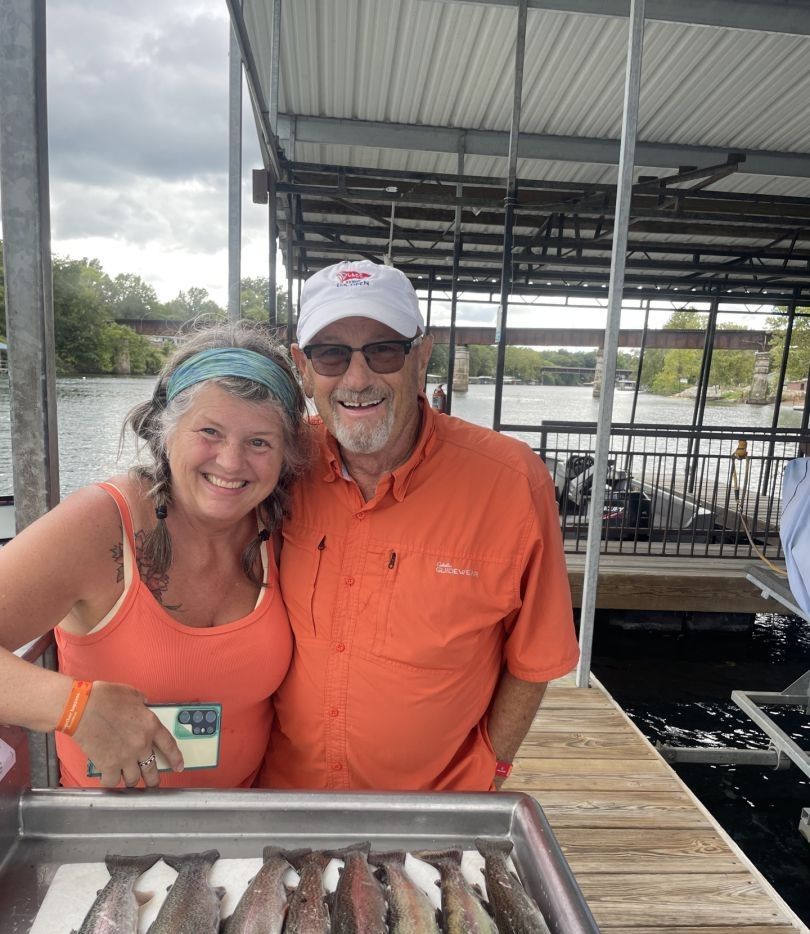 Two people fishing in a great outdoor location