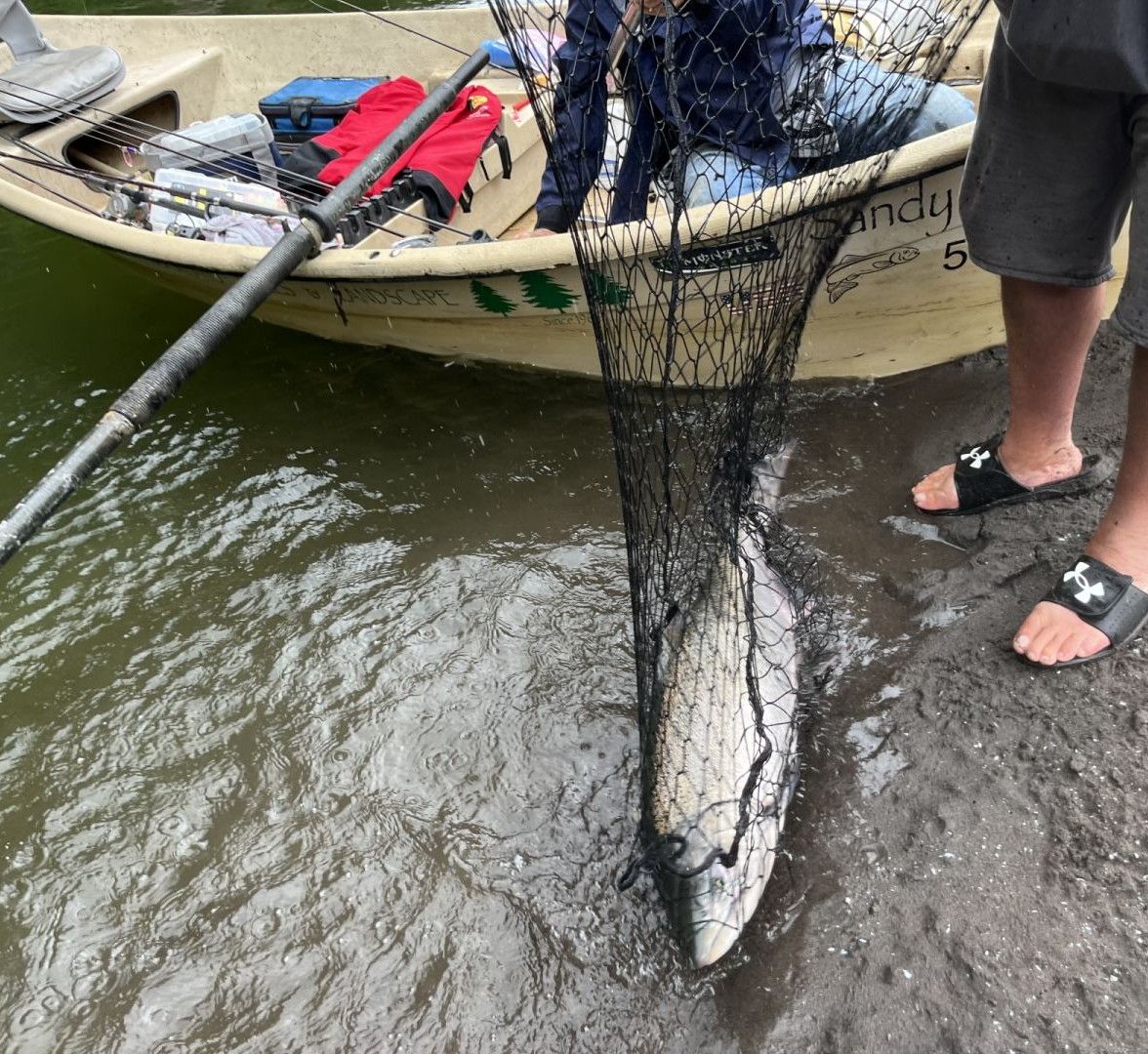 Fishing at an unknown location
