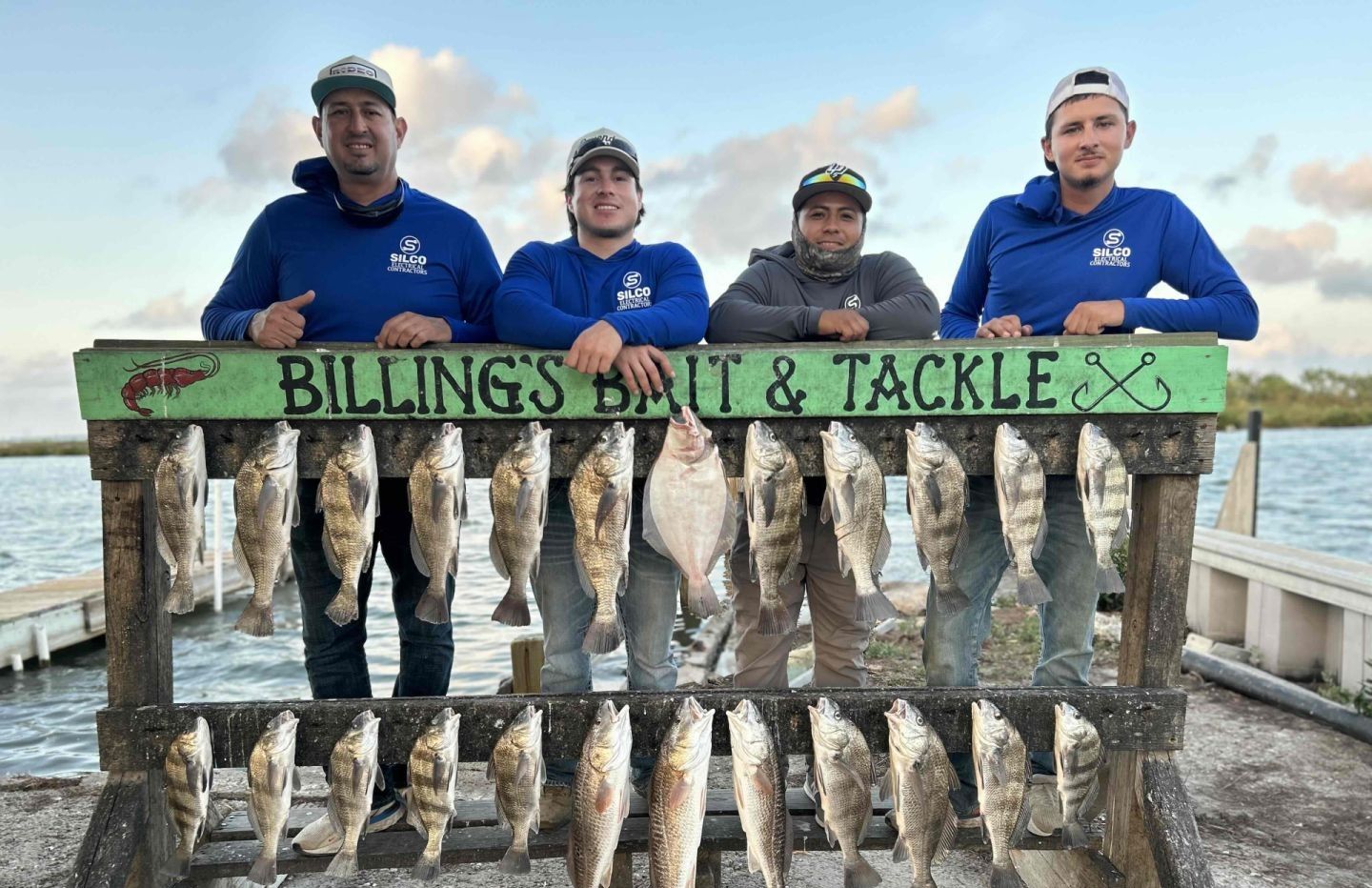 21 Black Drum fish caught by 4 people while fishing