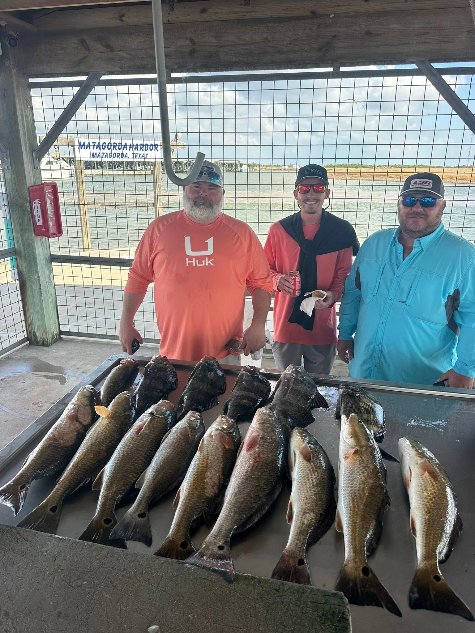 Two redfish caught during fishing trip