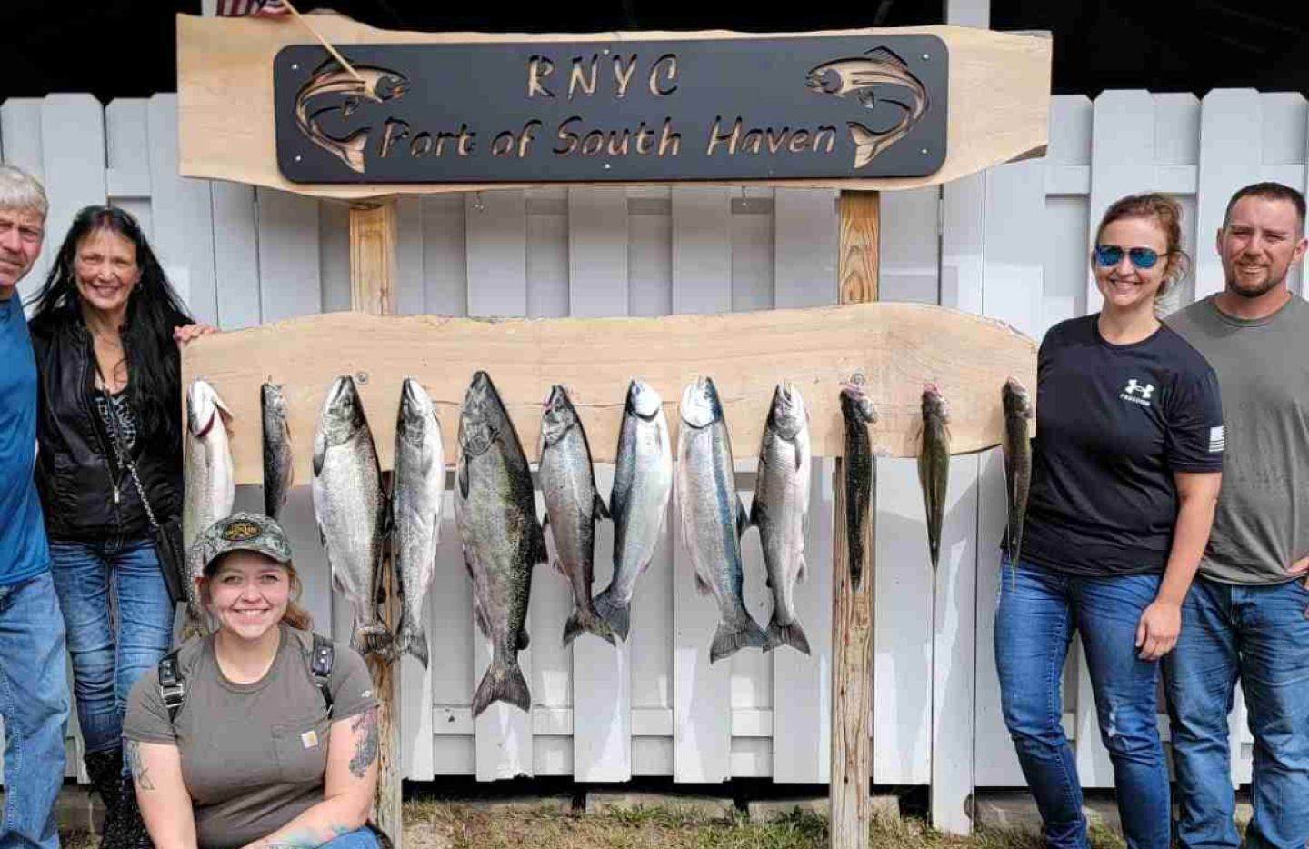 9 coho salmon caught while fishing