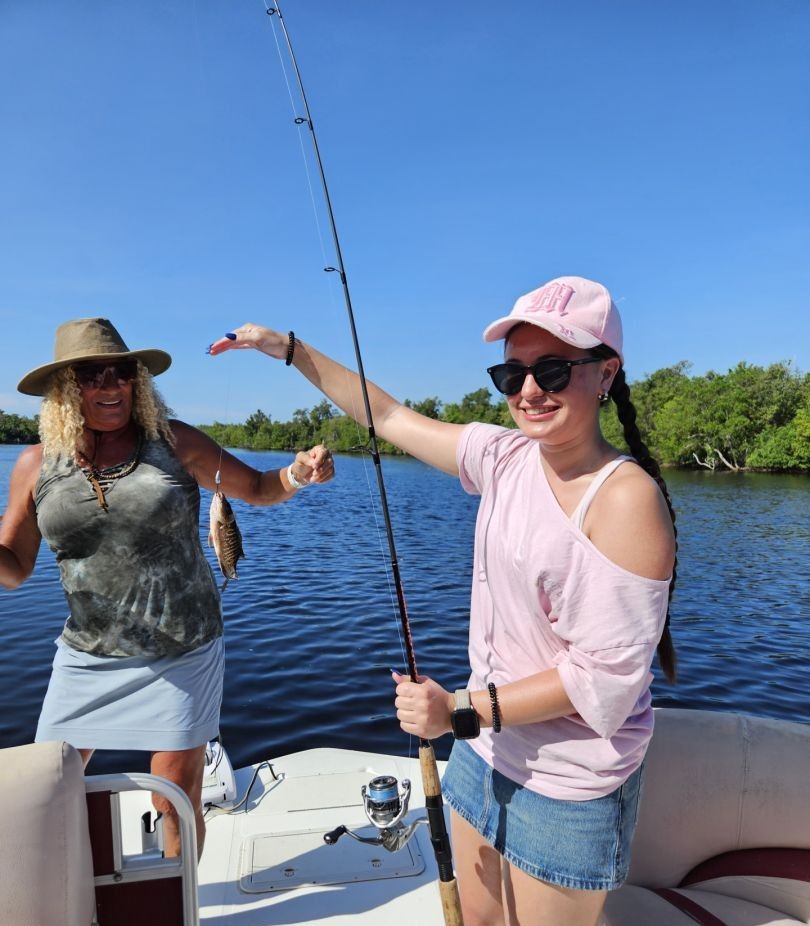 Couple fishing at an unknown location