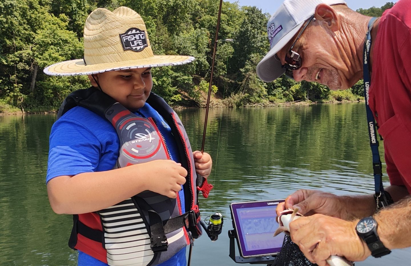 Person fishing at unknown location