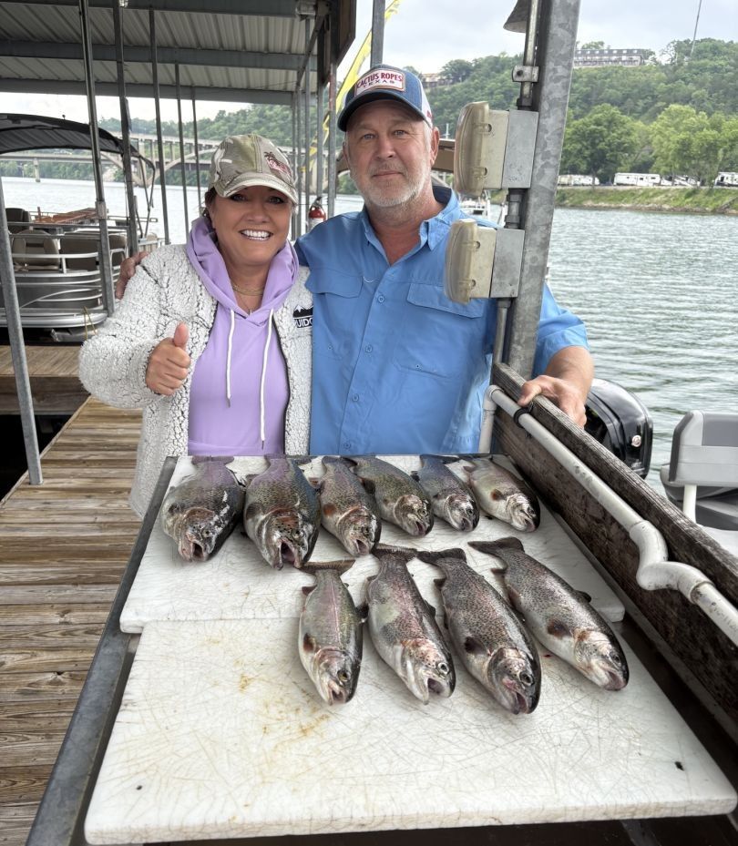 Successful fishing trip with 5 fish caught