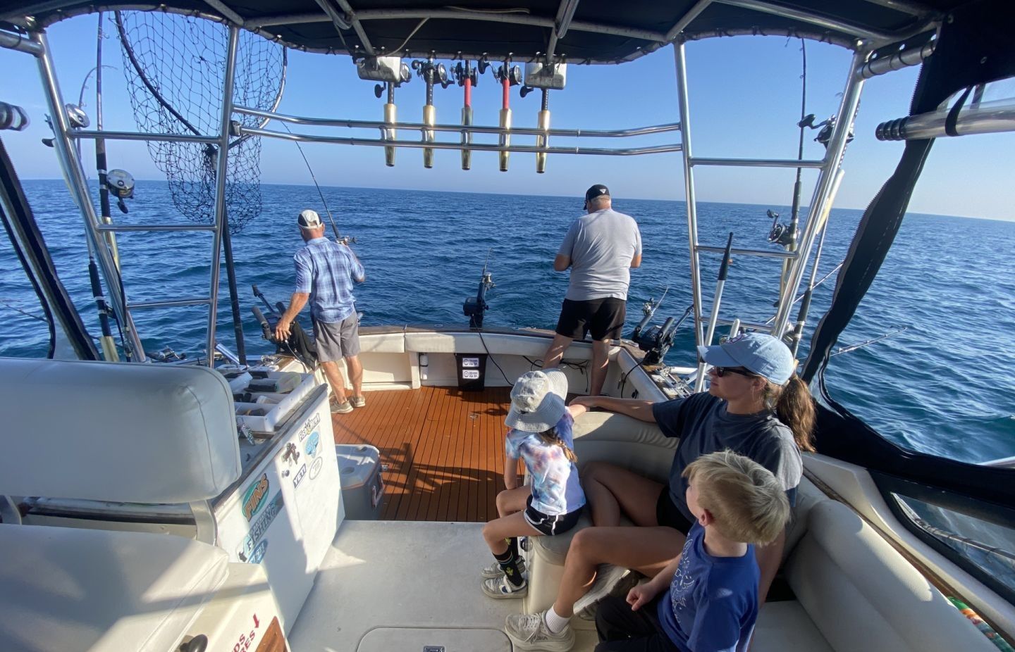 One person fishing in an unknown location