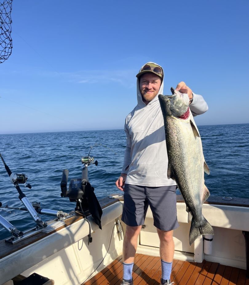 Angler fishing in unknown location