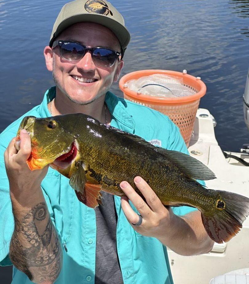 Fisherman enjoying a day of fishing